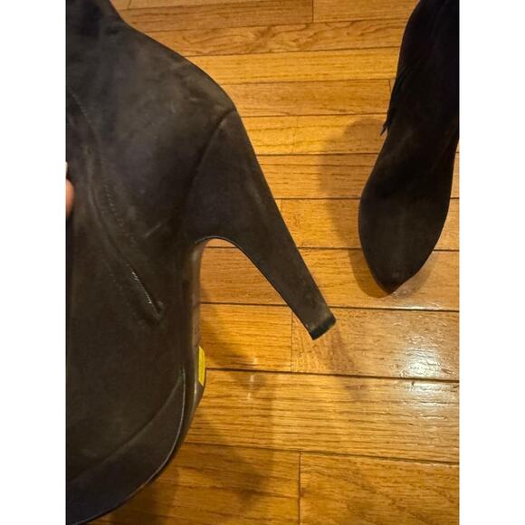 Prada suede brown platform boots 35.5 us 5.5 (bota1500 - Picture 5 of 7